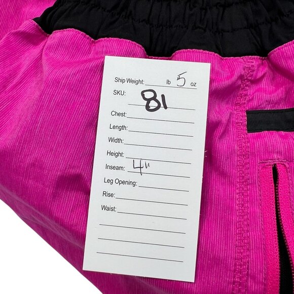 Lululemon Tracker Short II Paris Pink Black Size 4 - Picture 7 of 7